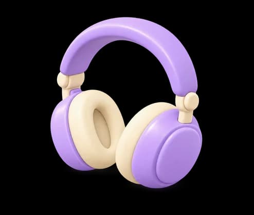 A pair of over-ear headphones