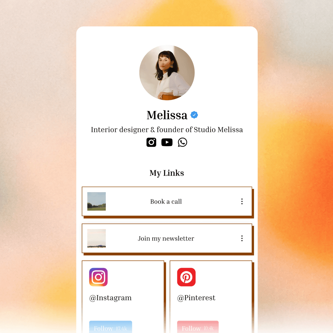 A Paage page with a store, links, and content, created in minutes
